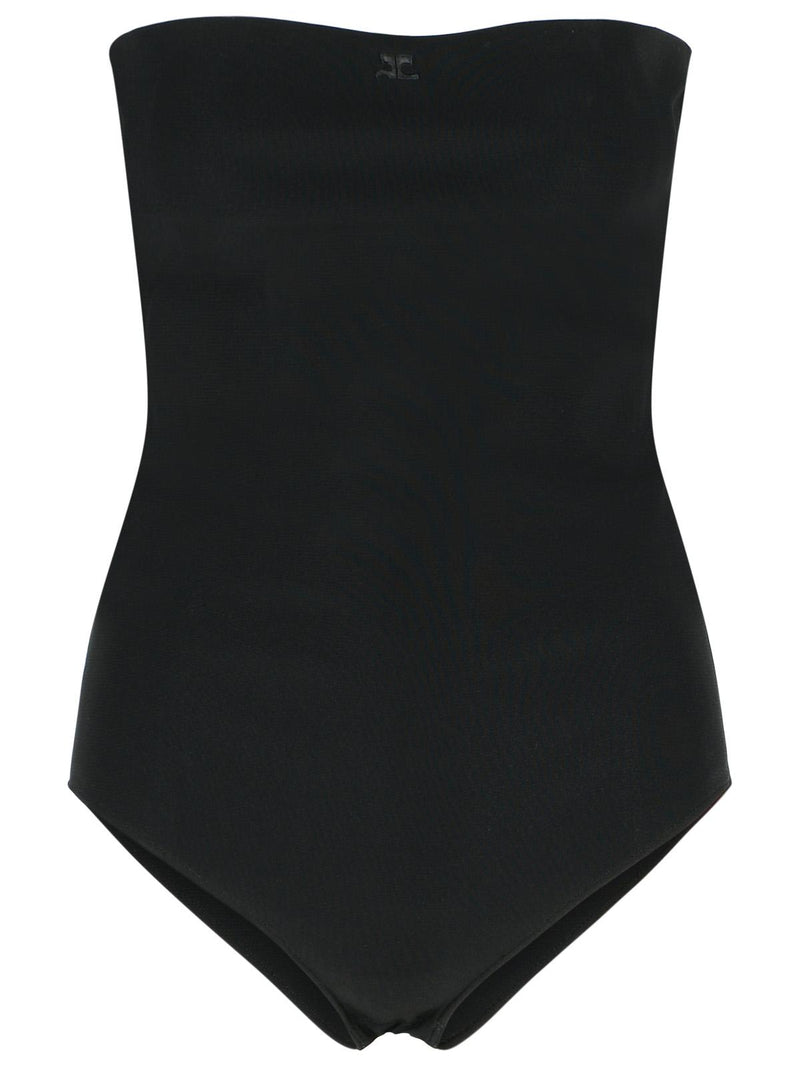 Courreges Courreges Black Viscose Blend Bodysuit - World Class Fashion