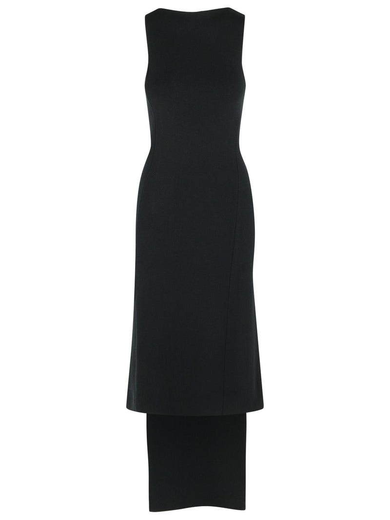 Courreges Courreges 'OBLIQUE' Dress In Black Viscose Blend - World Class Fashion