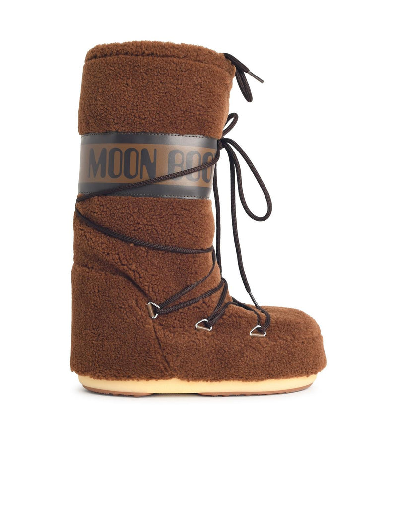 Moonboot Moonboot Brown Faux Fur Boot - World Class Fashion