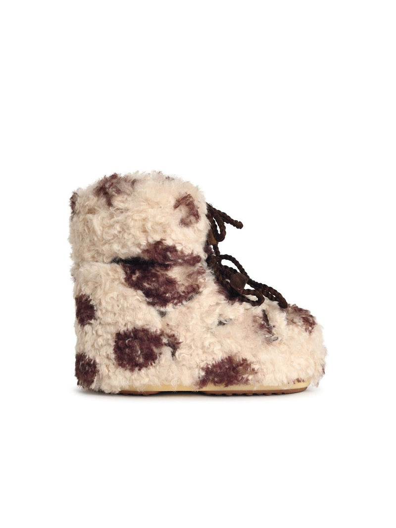 Moonboot Moonboot Two-tone Faux Fur Boot - World Class Fashion