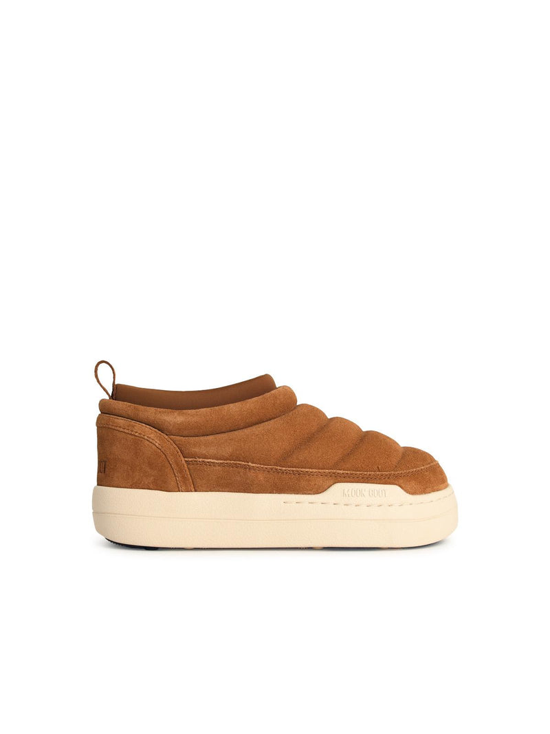 Moonboot Moonboot 'PARK' Suede Cognac Sneakers - World Class Fashion
