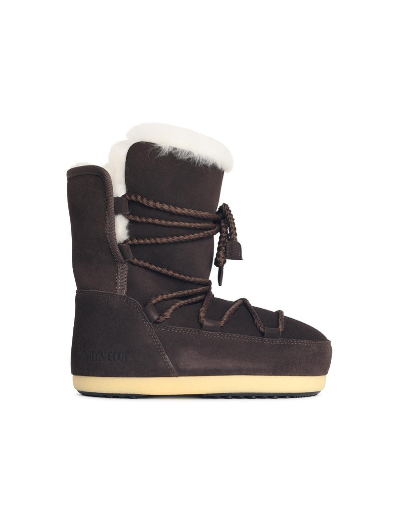 Moonboot Moonboot 'EVX' Dark Brown Suede Boots - World Class Fashion