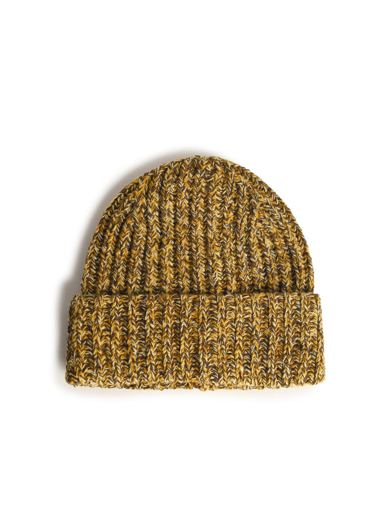 Sefr Sefr 'CHUNKY' Beanie In Yellow Beige Wool Blend - World Class Fashion