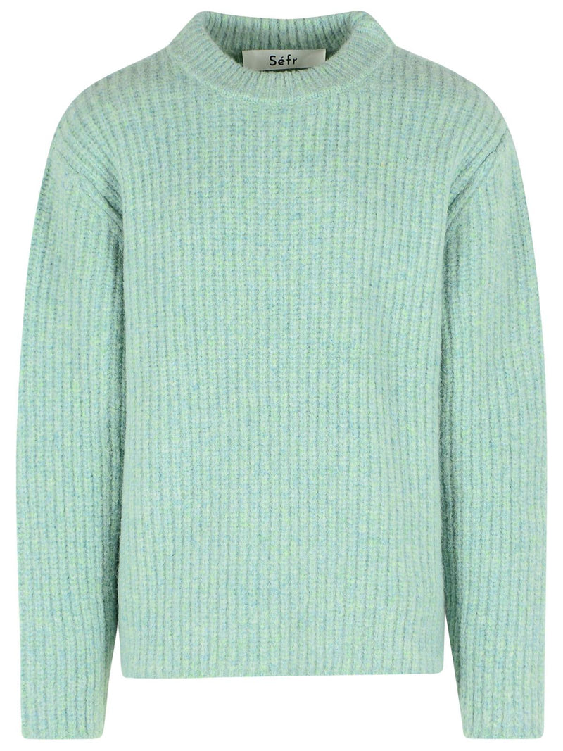 Sefr Sefr Darko' Sweater In Green Wool And Alpaca Blend - World Class Fashion