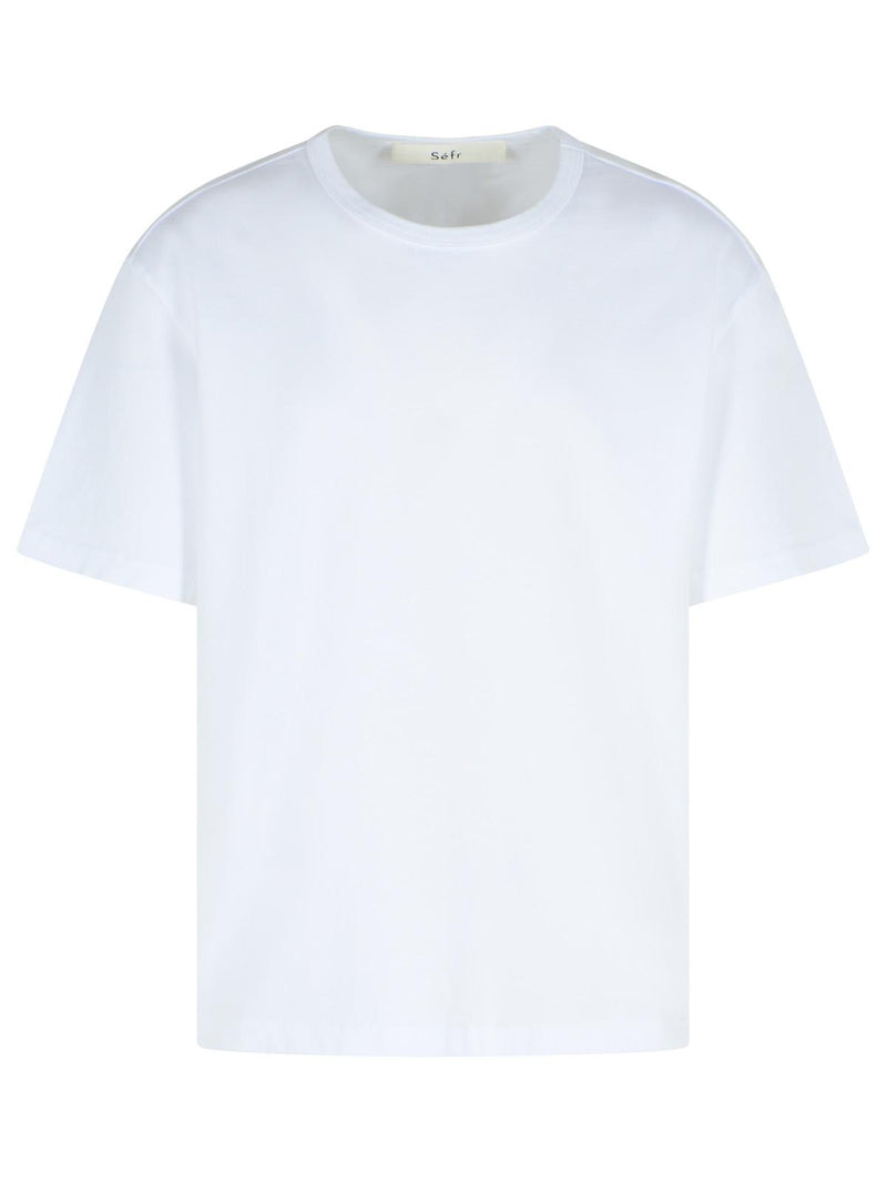 Sefr Sefr 'MAURO' White Cotton T-shirt - World Class Fashion