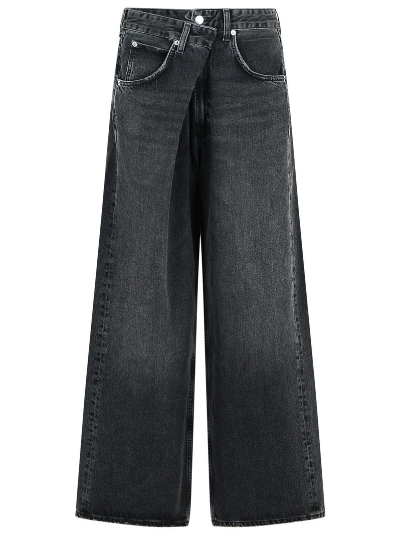 Agolde Agolde VANA ARCANE Denim Jeans Black - World Class Fashion