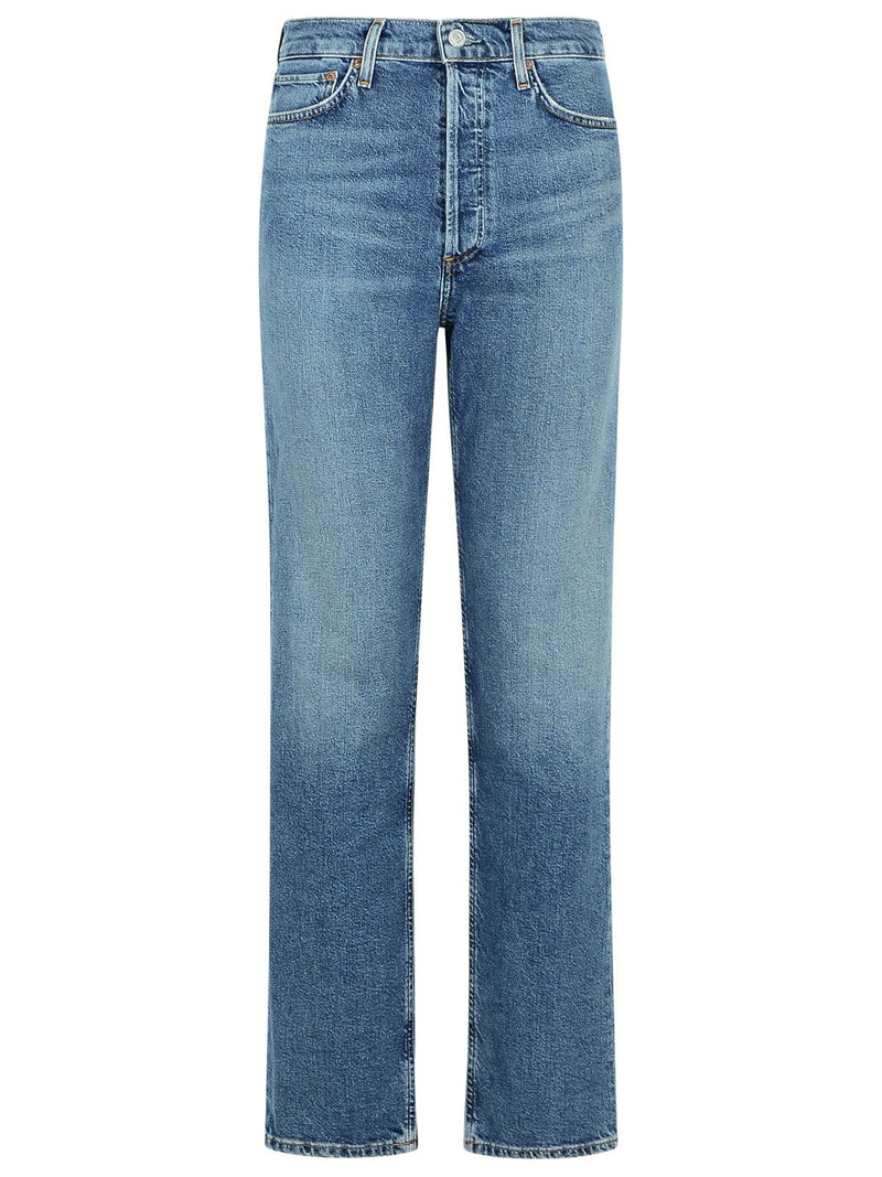 Agolde Agolde '90s Pinch Overcast Denim Jeans Blue - World Class Fashion