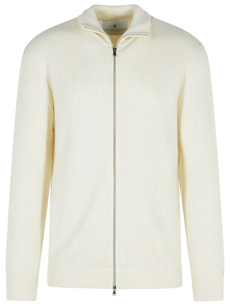 Seven Gauge Seven Gauge Cream Wool Sweater - World Class Fashion