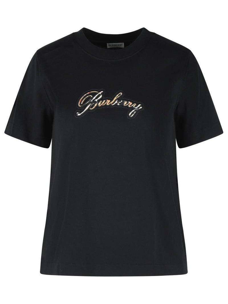 Burberry Burberry Women Polo Shirt Black Cotton - World Class Fashion