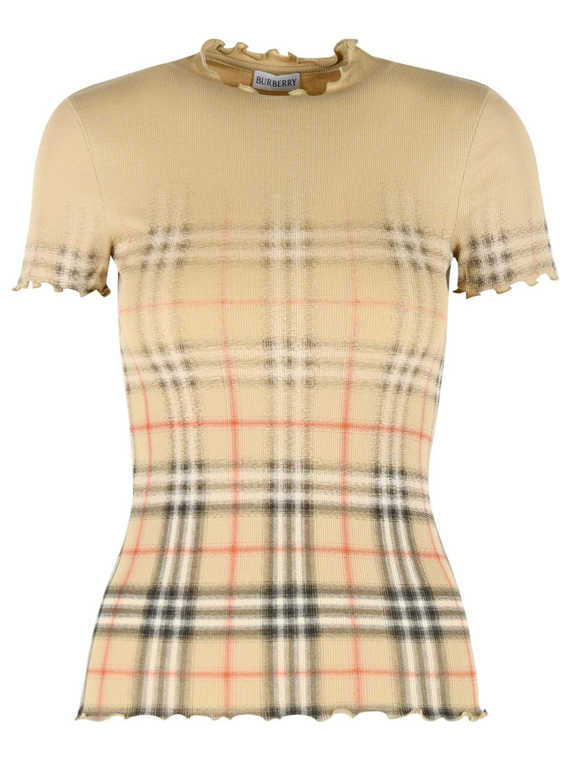 Burberry Burberry 'LETTY' Stretch Cotton Sweater Beige - World Class Fashion
