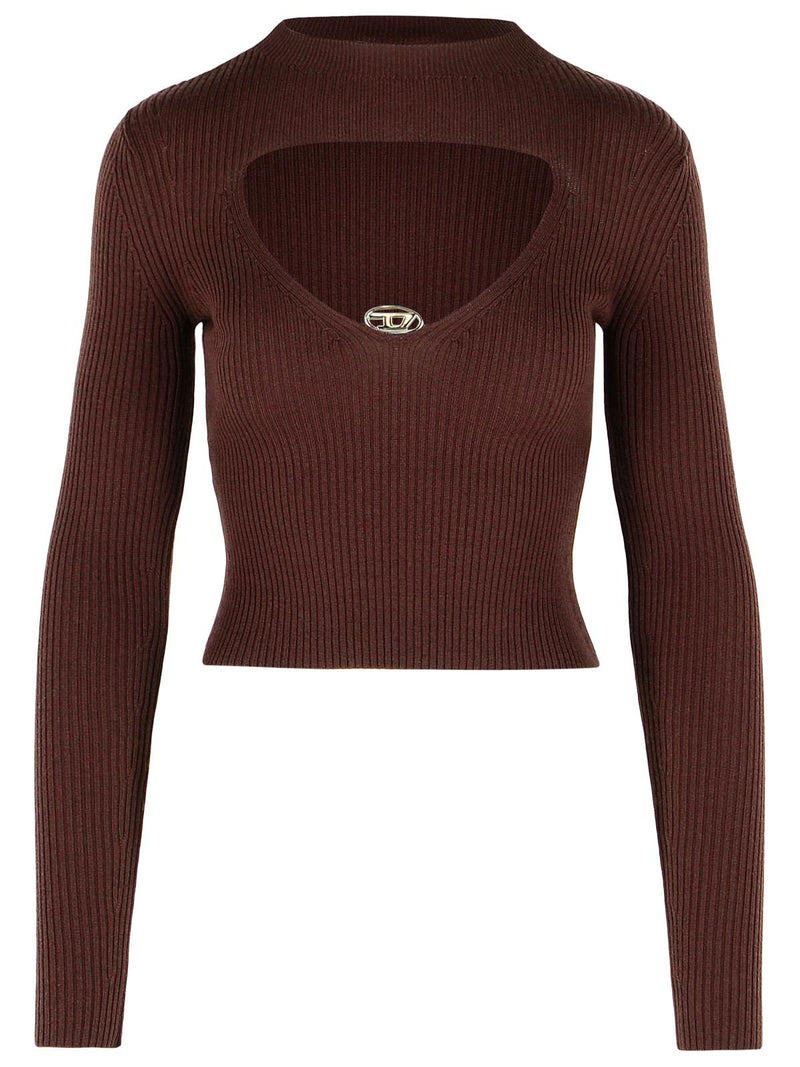 Diesel Diesel M-OLINA Redwood Wool Sweater Bordeaux - World Class Fashion
