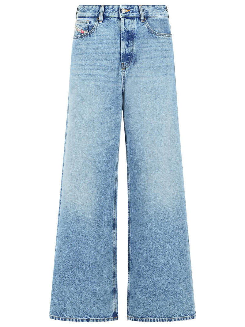 Diesel Diesel '1996 D-sire' Light Blue Cotton Jeans - World Class Fashion