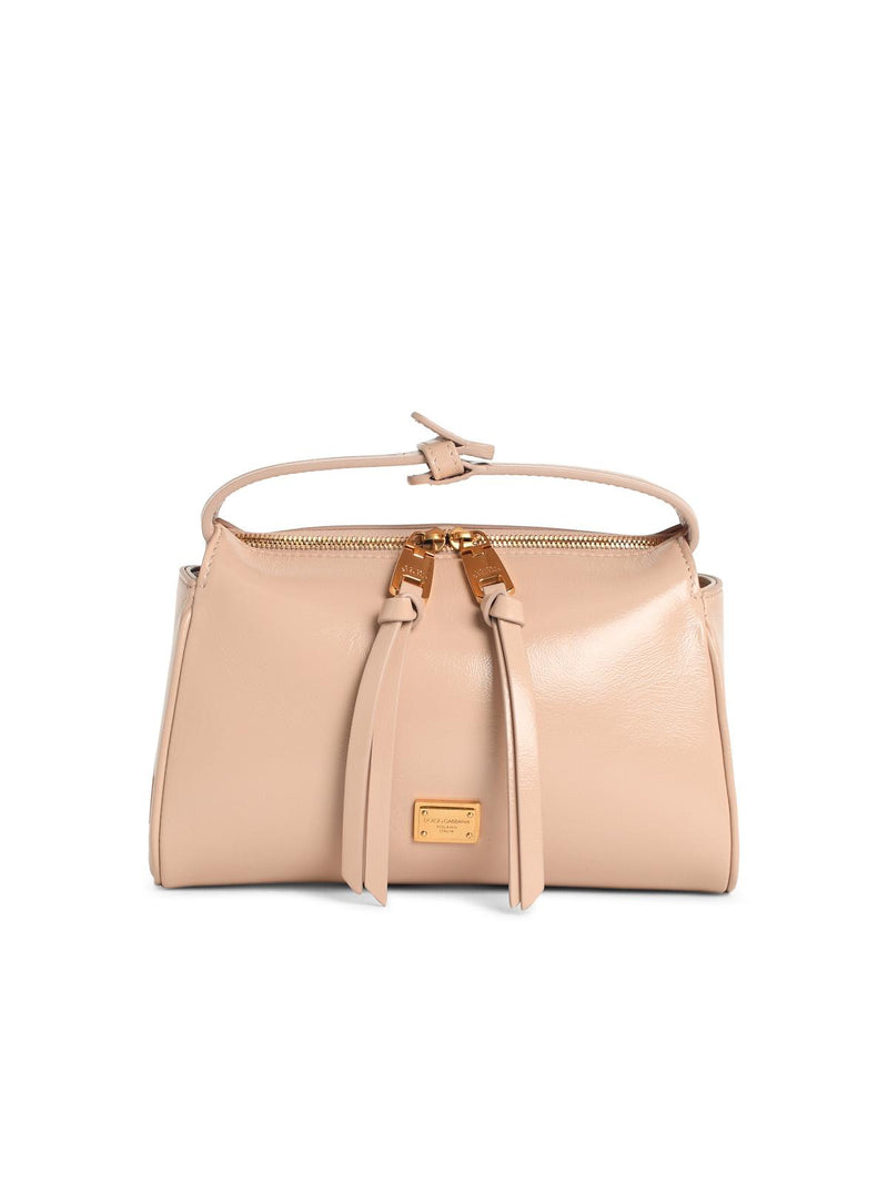 Dolce & Gabbana Dolce & Gabbana VITTORIA Leather Handbag Nude - World Class Fashion
