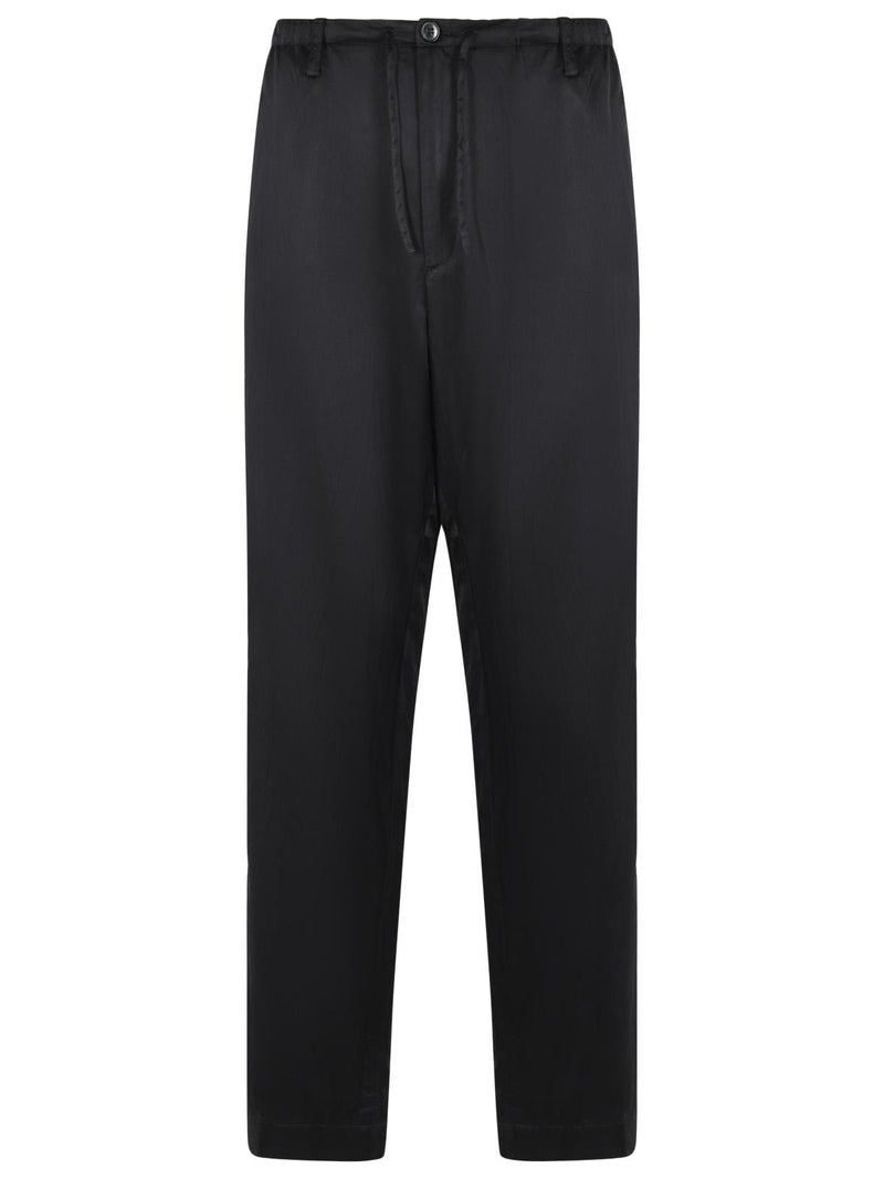 Dries Van Noten Dries Van Noten PENNY Black Cotton Blend Pants - World Class Fashion