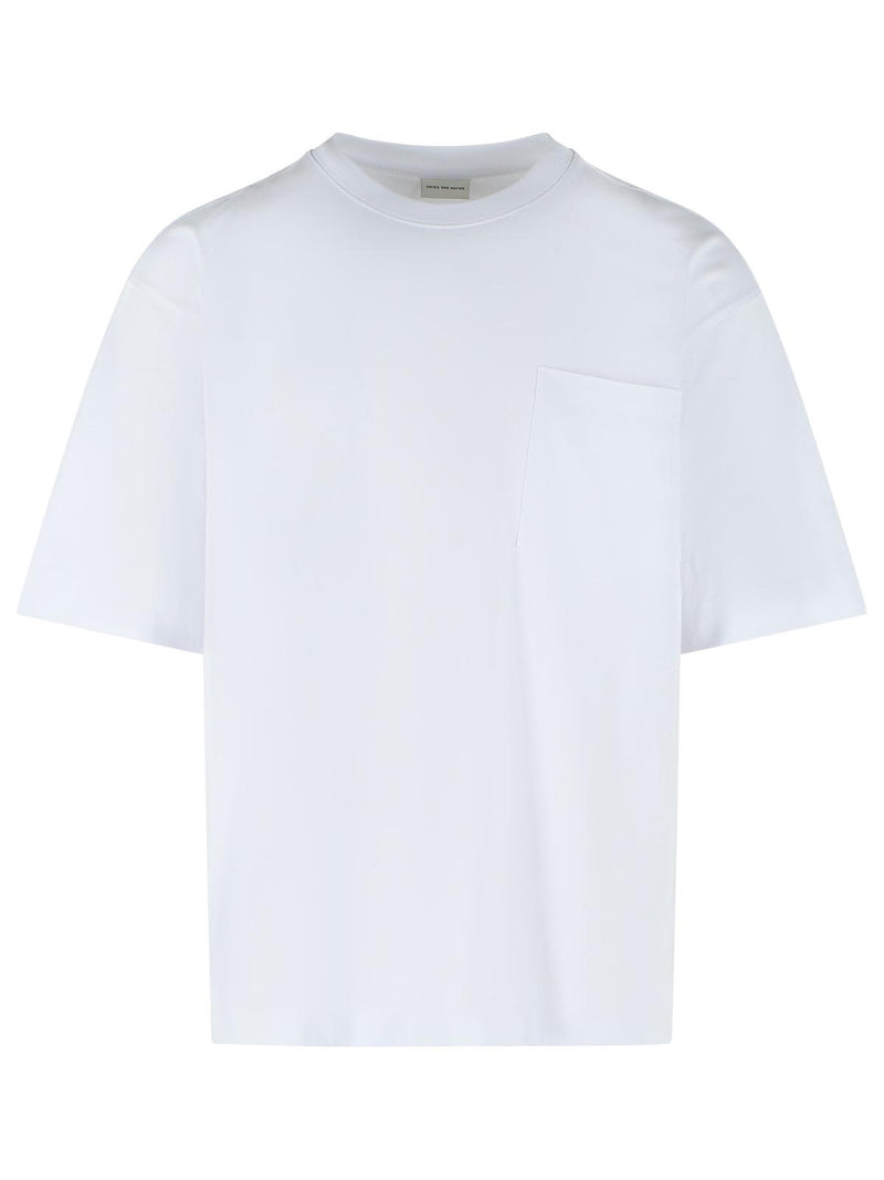 Dries Van Noten Dries Van Noten HESO White Cotton T-shirt - World Class Fashion