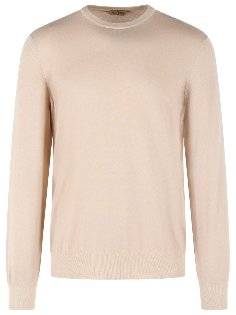 Gran Sasso Gran Sasso Jersey de Cachemira Beige para Hombre - World Class Fashion