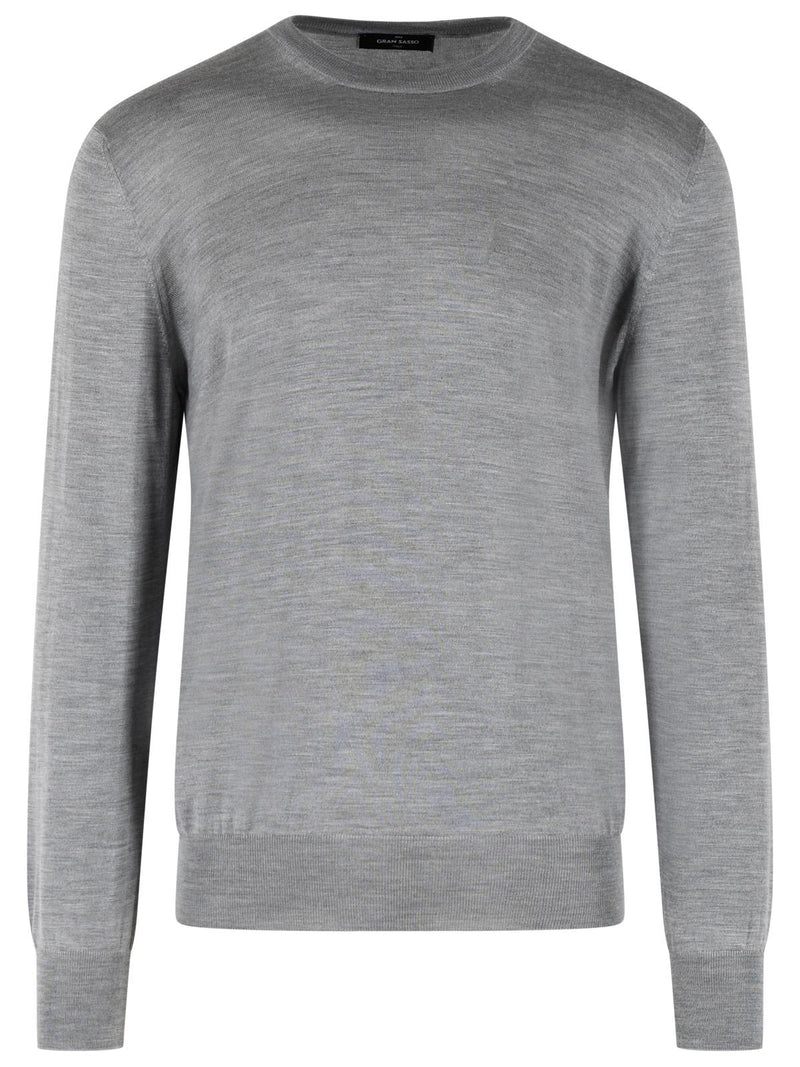 Gran Sasso Jersey de mezcla de lana virgen Gran Sasso gris para hombre - World Class Fashion