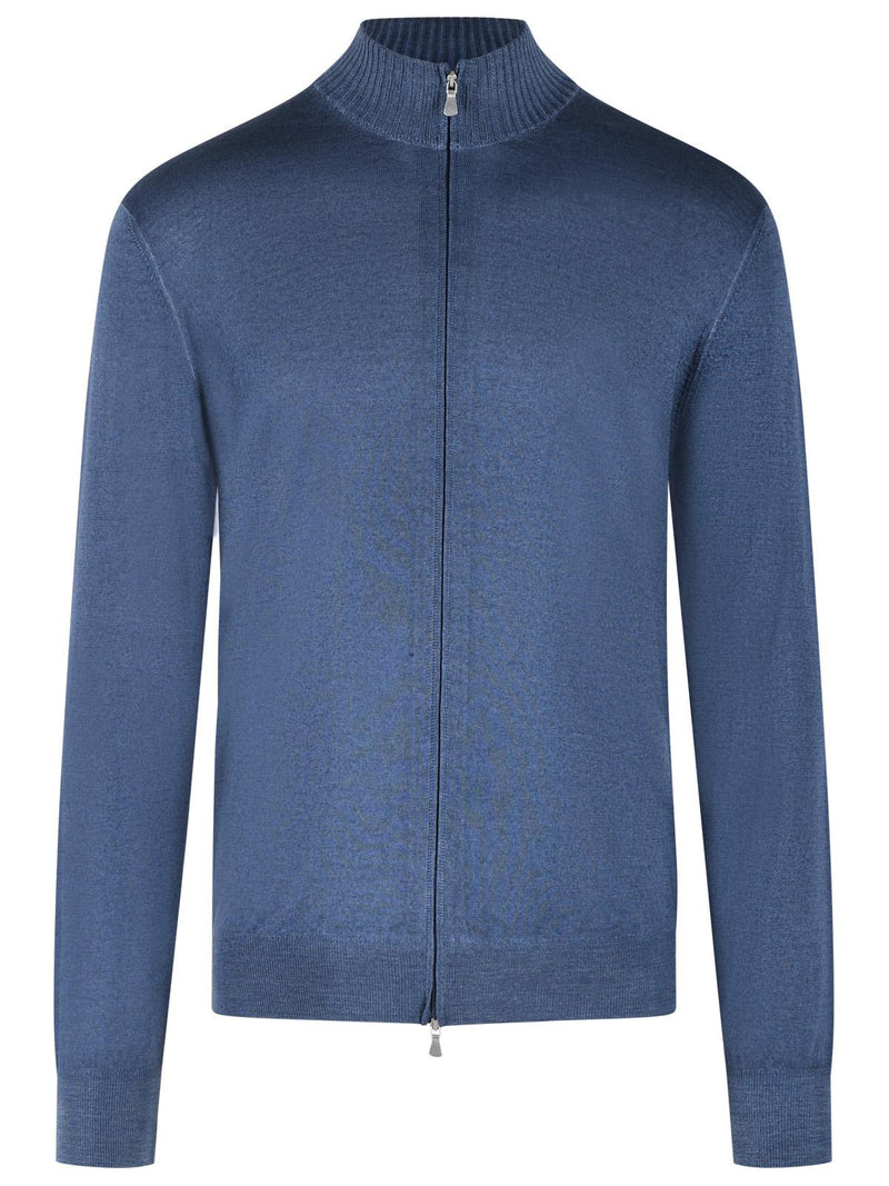 Gran Sasso Gran Sasso Virgin Wool Sweater Blue Men - World Class Fashion
