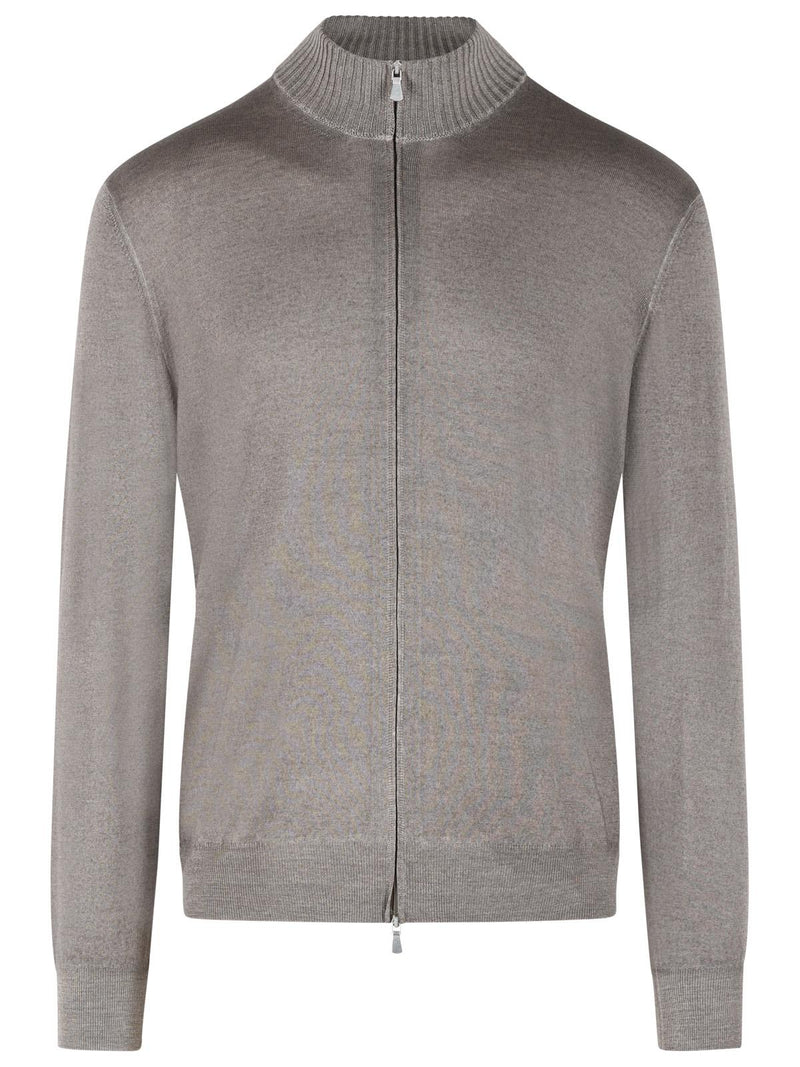 Gran Sasso Suéter de lana virgen Gran Sasso, marrón, para hombre - World Class Fashion