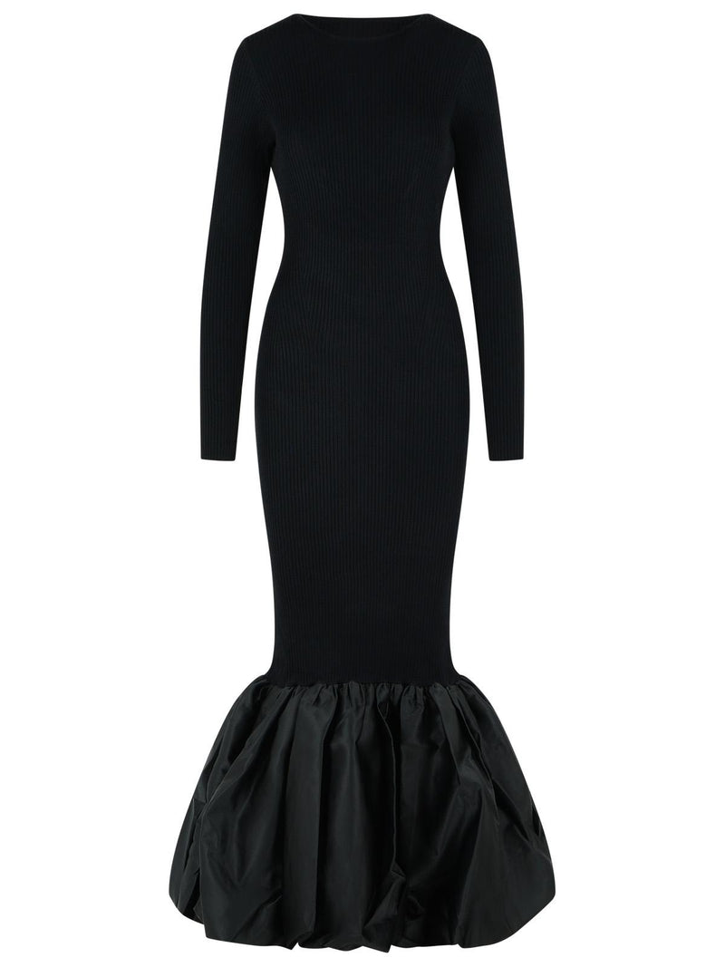 Rotate Rotate Long Dress Black Viscose Blend Women - World Class Fashion