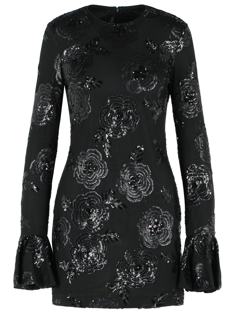 Rotate Rotate Polyester Mini Dress Black - World Class Fashion