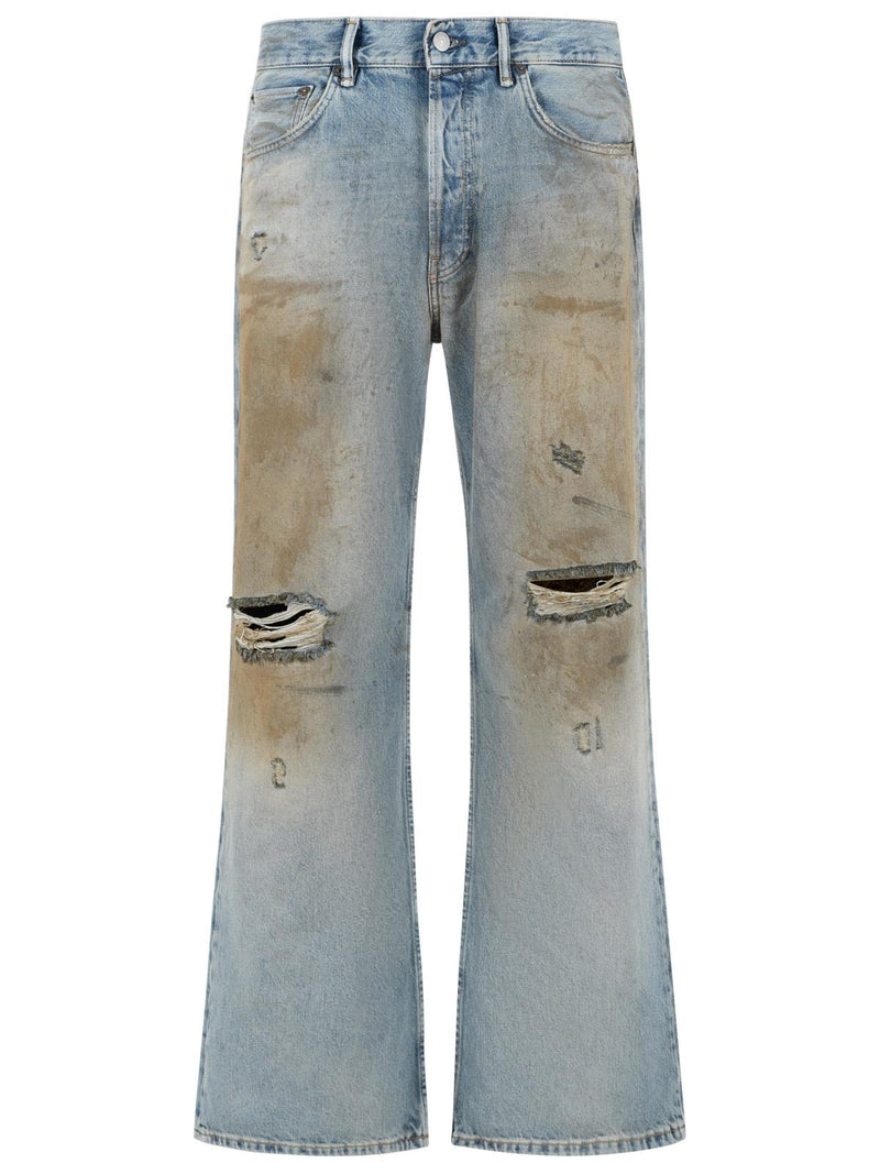 Acne Studios Acne Studios 2021M Blue Cotton Jeans Light Blue - World Class Fashion
