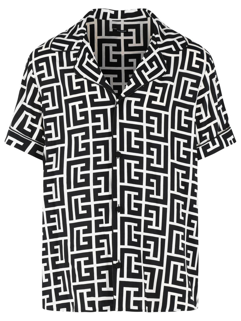 Balmain Balmain Viscose Shirt Black Men - World Class Fashion