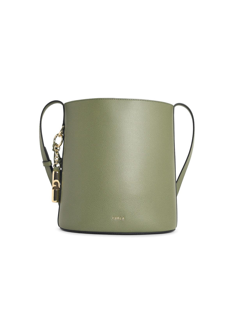 Furla Bolso bombonera Roxie de Furla de cuero verde - World Class Fashion