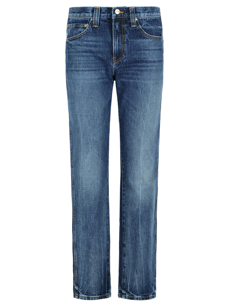 Khaite Khaite FARLEY LYKENS Blue Cotton Jeans - World Class Fashion