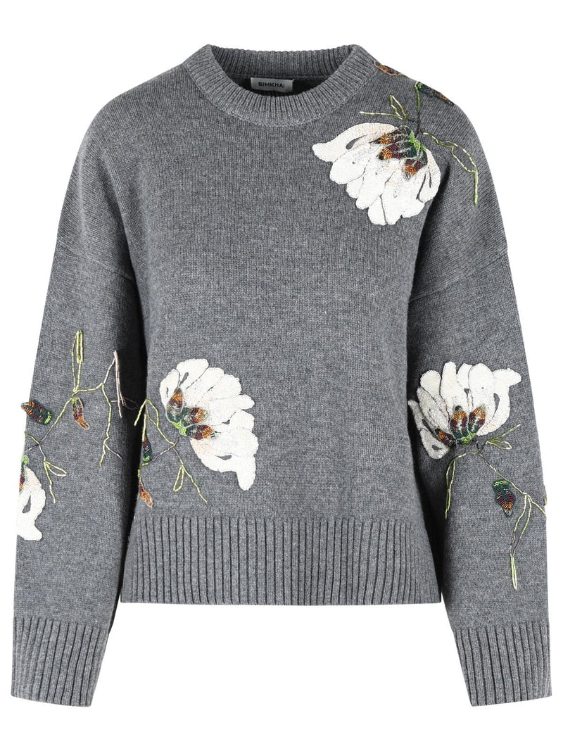 Simkhai Simkhai Dawna Grey Wool Cashmere Sweater Women - World Class Fashion