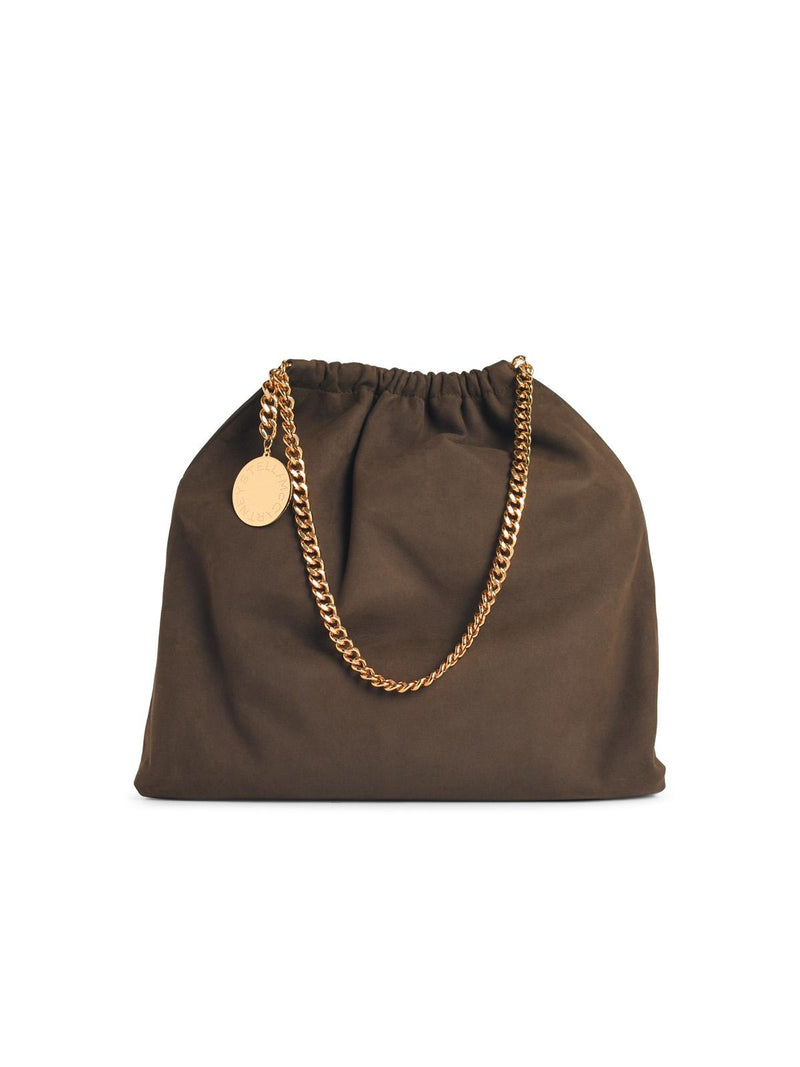 Stella Mccartney Bolso Stella McCartney Falabella Alter Suede Moka Marrón - World Class Fashion
