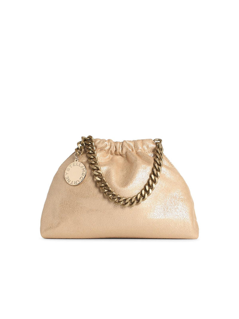 Stella Mccartney Bolso Coulisse Mini Falabella de Stella McCartney Oro - World Class Fashion
