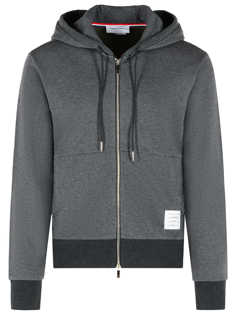 Thom Browne Sudadera de algodón gris para hombre Thom Browne - World Class Fashion
