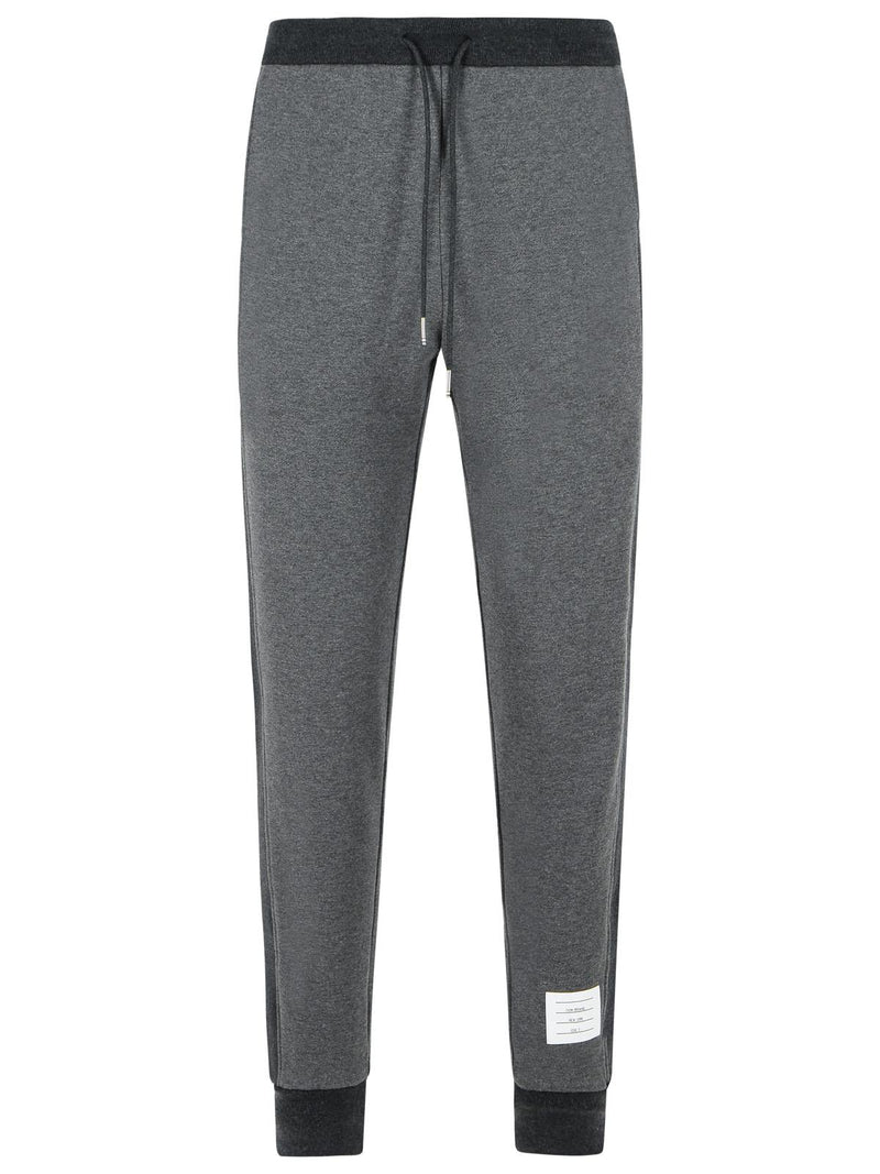 Thom Browne Thom Browne Jogger Grey Cotton Pants Men - World Class Fashion