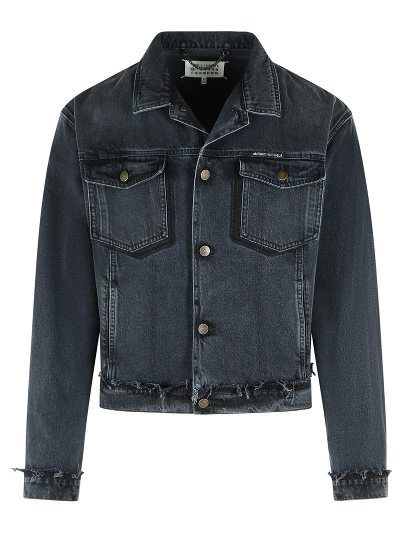 Maison Margiela Maison Margiela Cotton Denim Jacket Black Men - World Class Fashion