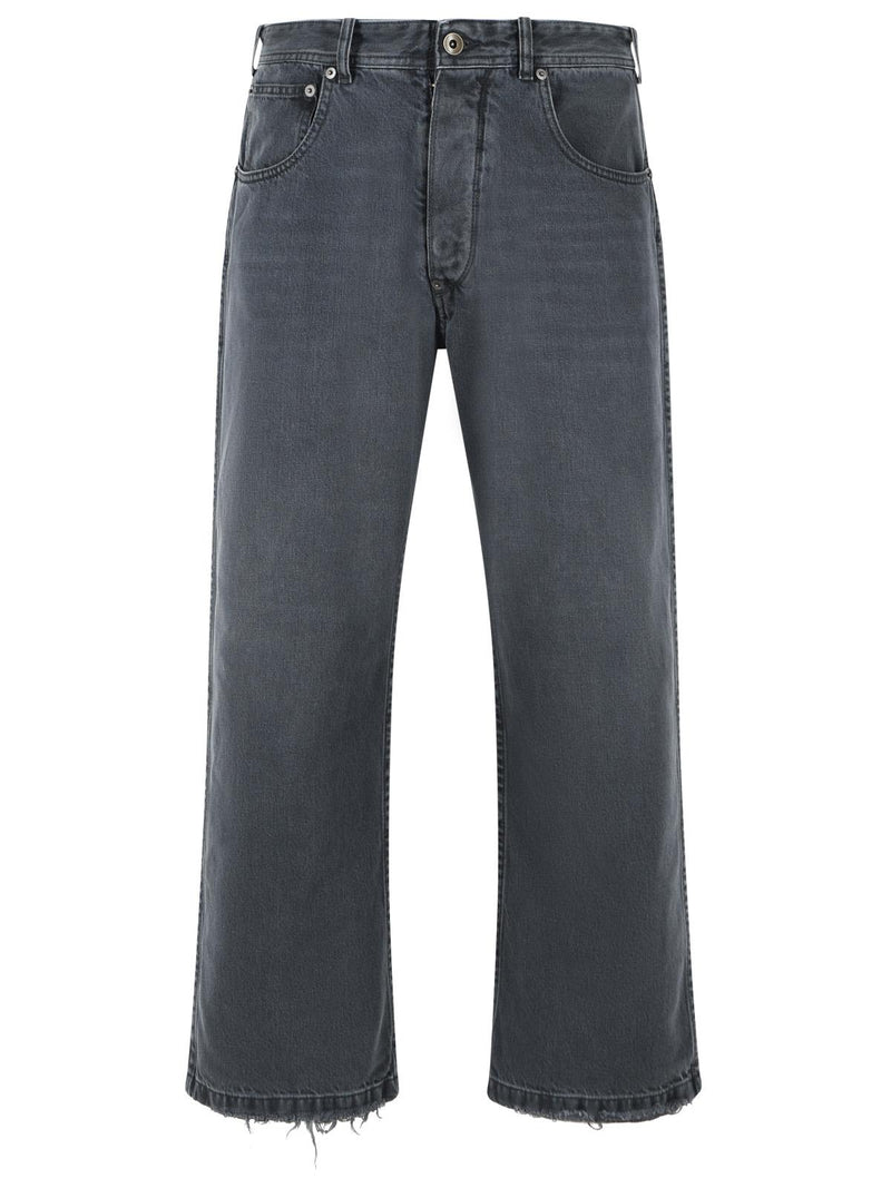 Maison Margiela Maison Margiela Loose Fit Black Cotton Jeans - World Class Fashion