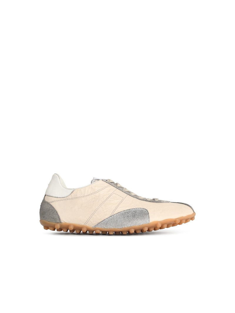Maison Margiela Maison Margiela Sprinters Ivory Fabric Sneakers - World Class Fashion