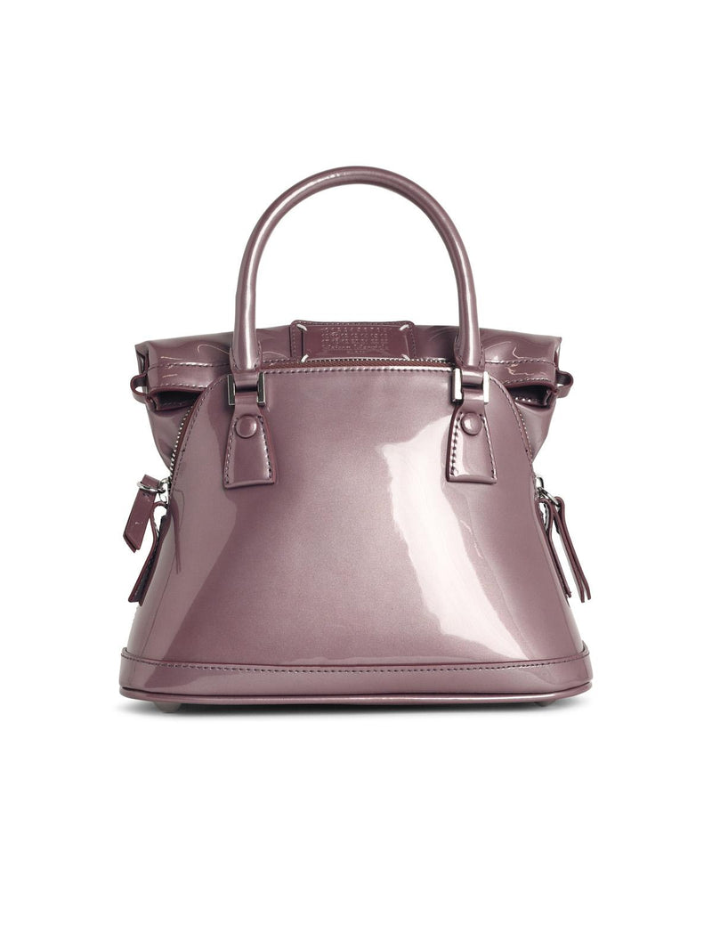 Maison Margiela Maison Margiela Micro '5AC Classique' Violet Leather Bag - World Class Fashion