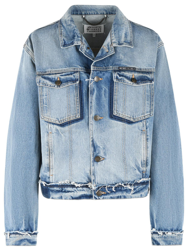 Maison Margiela Maison Margiela Cotton Denim Jacket Light Blue - World Class Fashion
