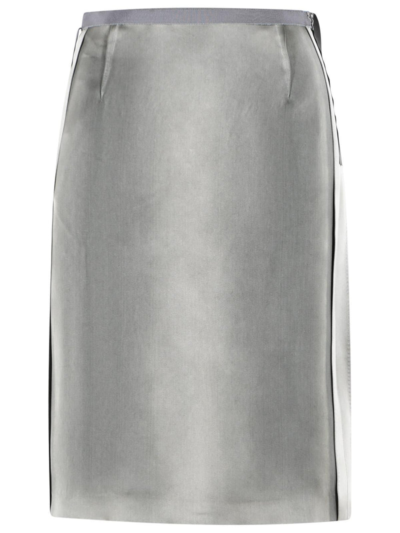 Maison Margiela Maison Margiela Viscose Midi Skirt Grey Women - World Class Fashion