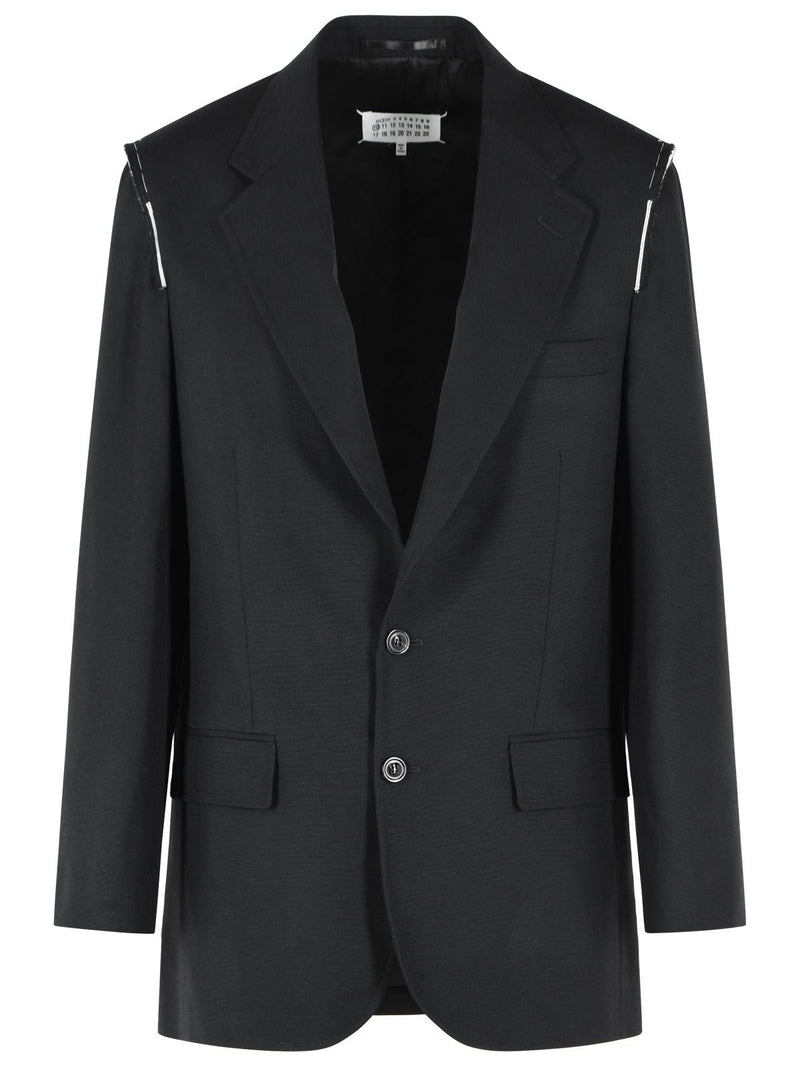 Maison Margiela Maison Margiela Virgin Wool Blazer Black Women - World Class Fashion