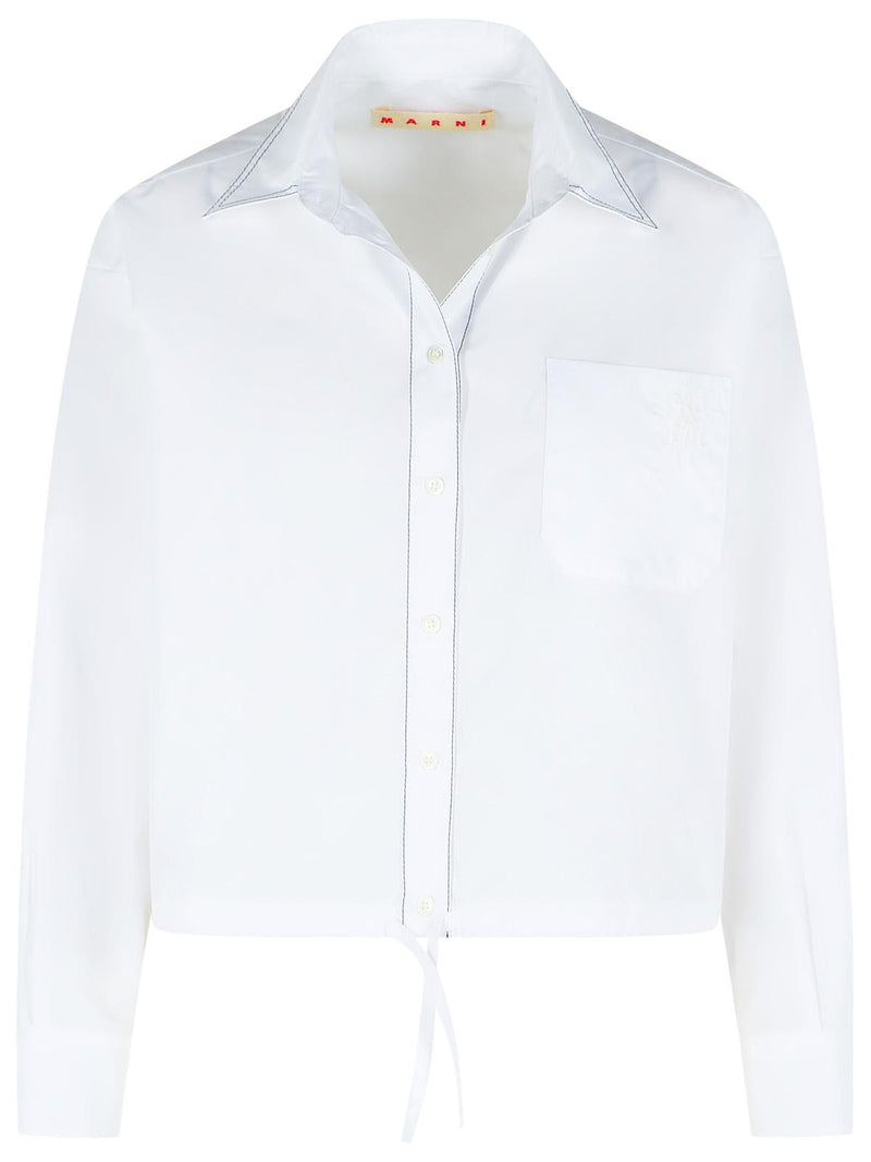 Marni Marni Cotton Poplin Shirt White Women - World Class Fashion