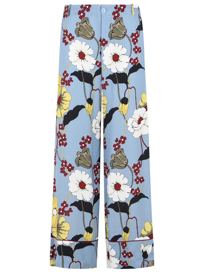Marni Pantalones Marni Azul Claro de Lana Virgen - World Class Fashion