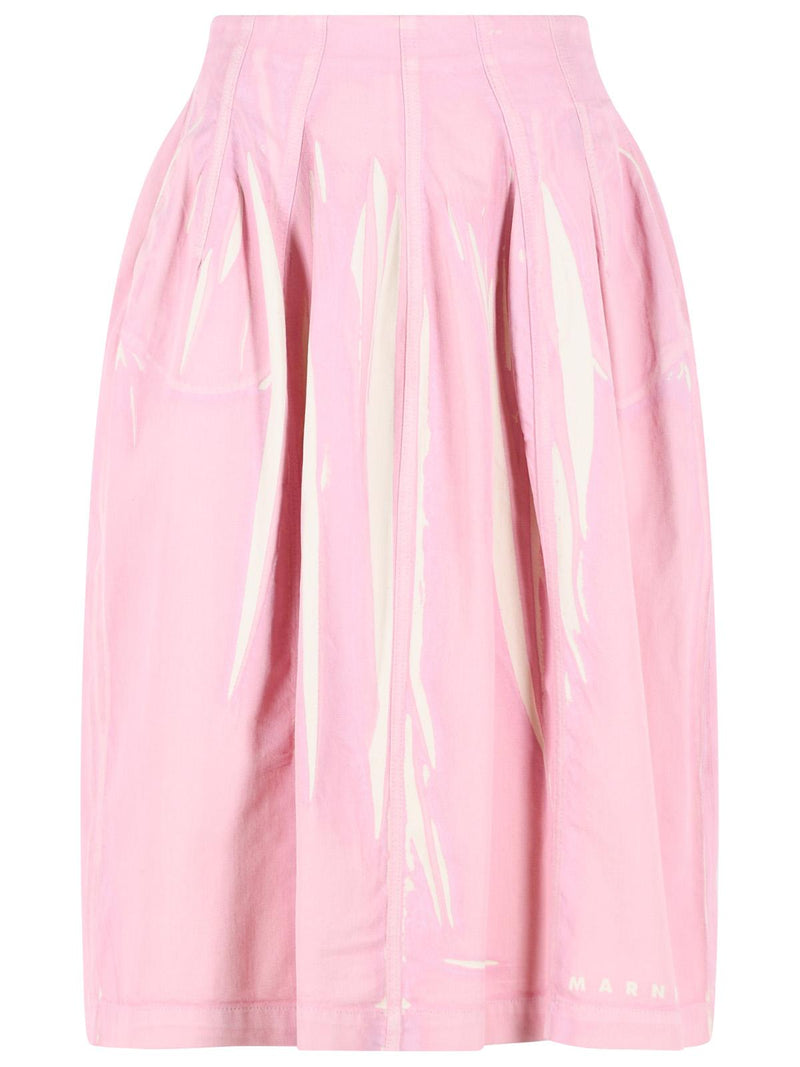 Marni Marni Cotton Skirt Pink Women - World Class Fashion