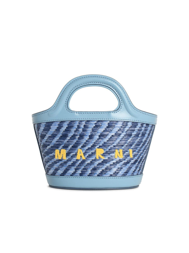 Marni Bolso Micro TROPICALIA de piel azul claro de Marni - World Class Fashion