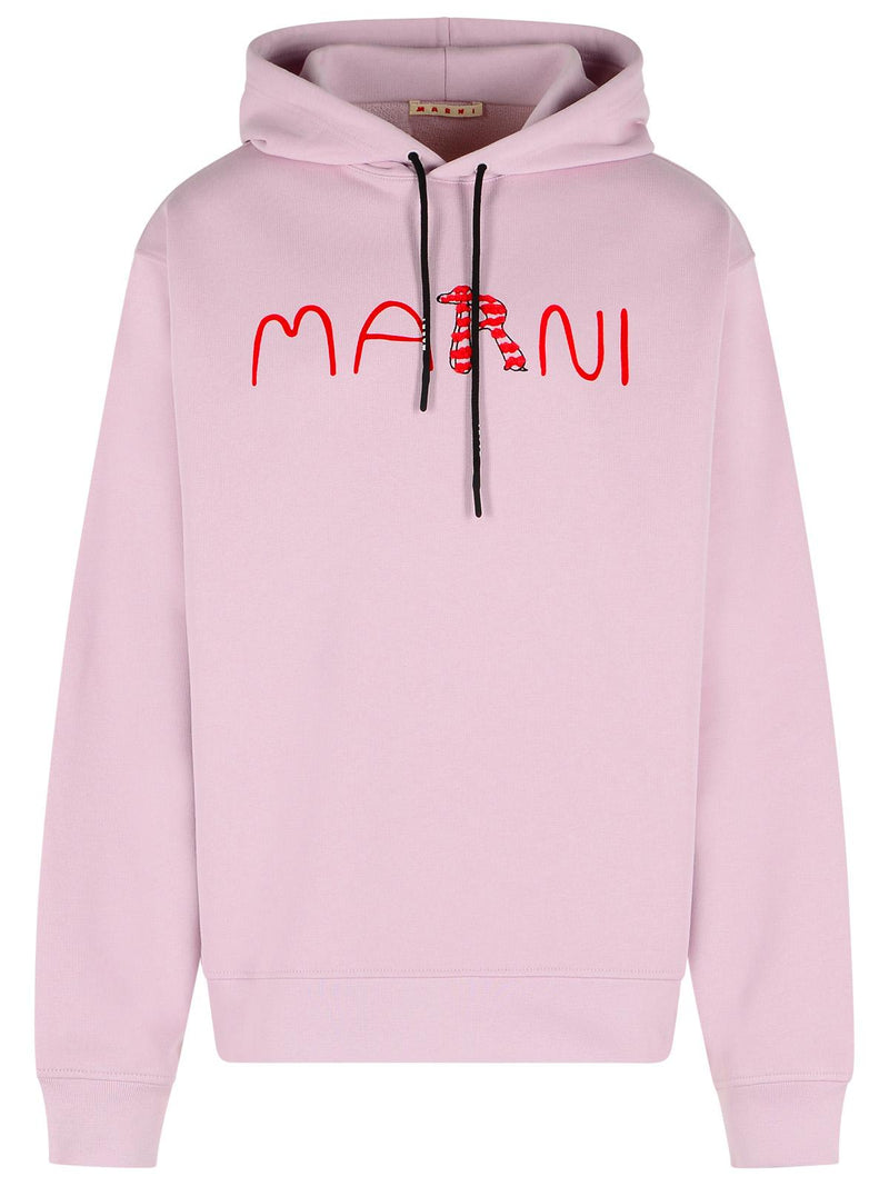 Marni Sudadera con capucha de algodón Marni rosa para hombre - World Class Fashion