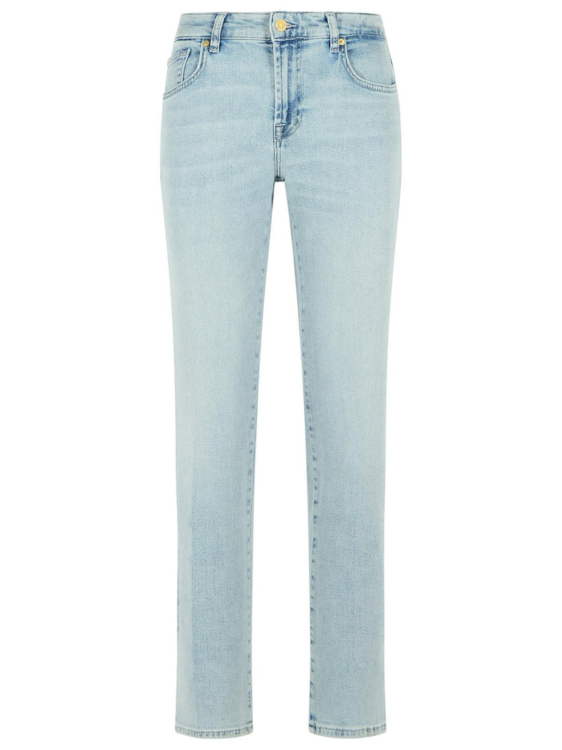 7 For All Mankind 7 For All Mankind CALIE Straight Light Blue Jeans - World Class Fashion