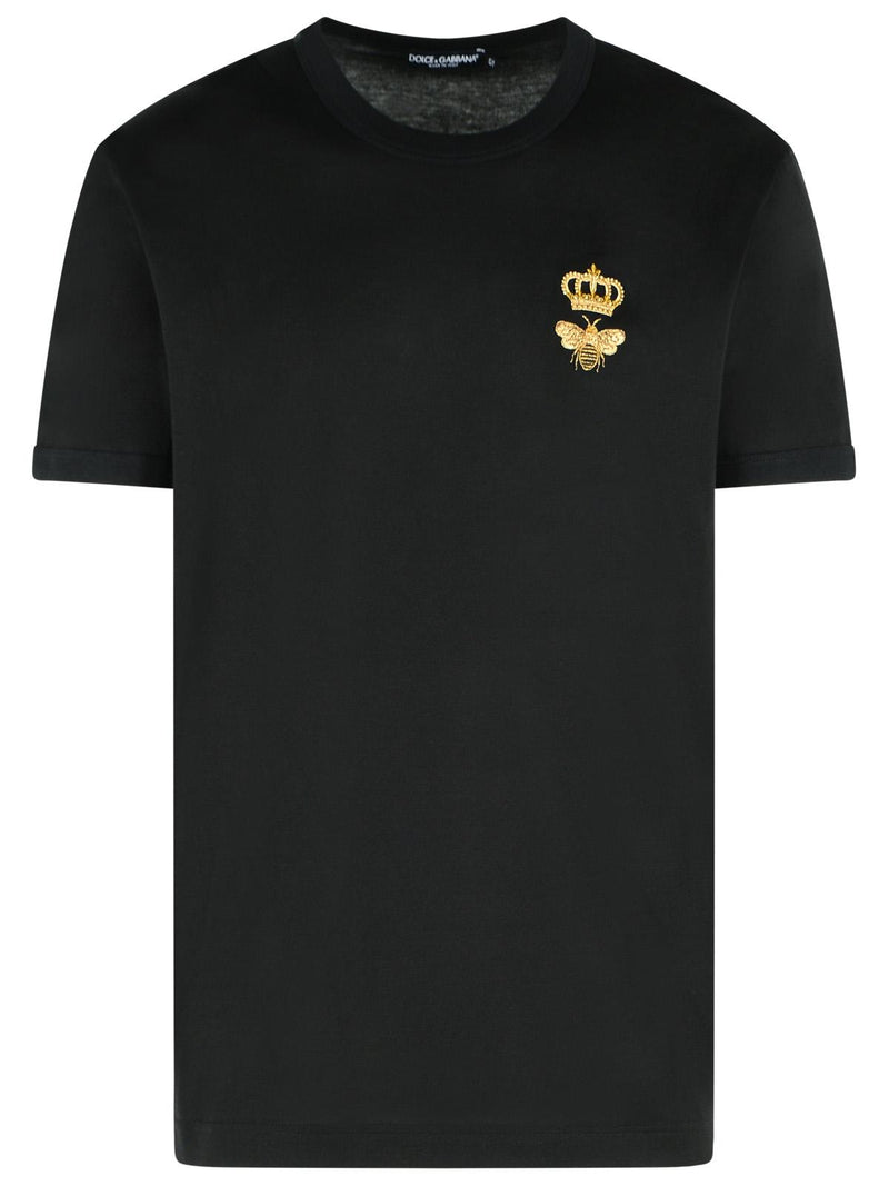 Dolce & Gabbana Dolce & Gabbana Viscose Blend Polo Black Men - World Class Fashion