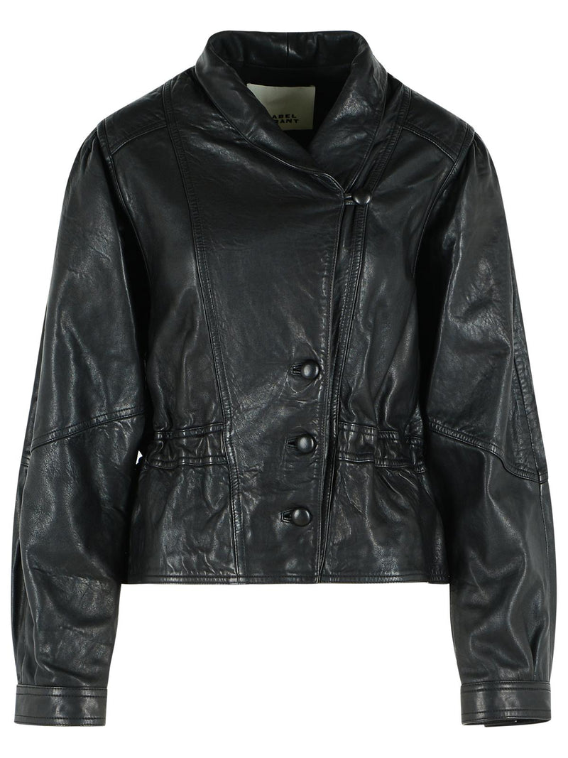 Isabel Marant Chaqueta de cuero TRESSY Isabel Marant negra - World Class Fashion