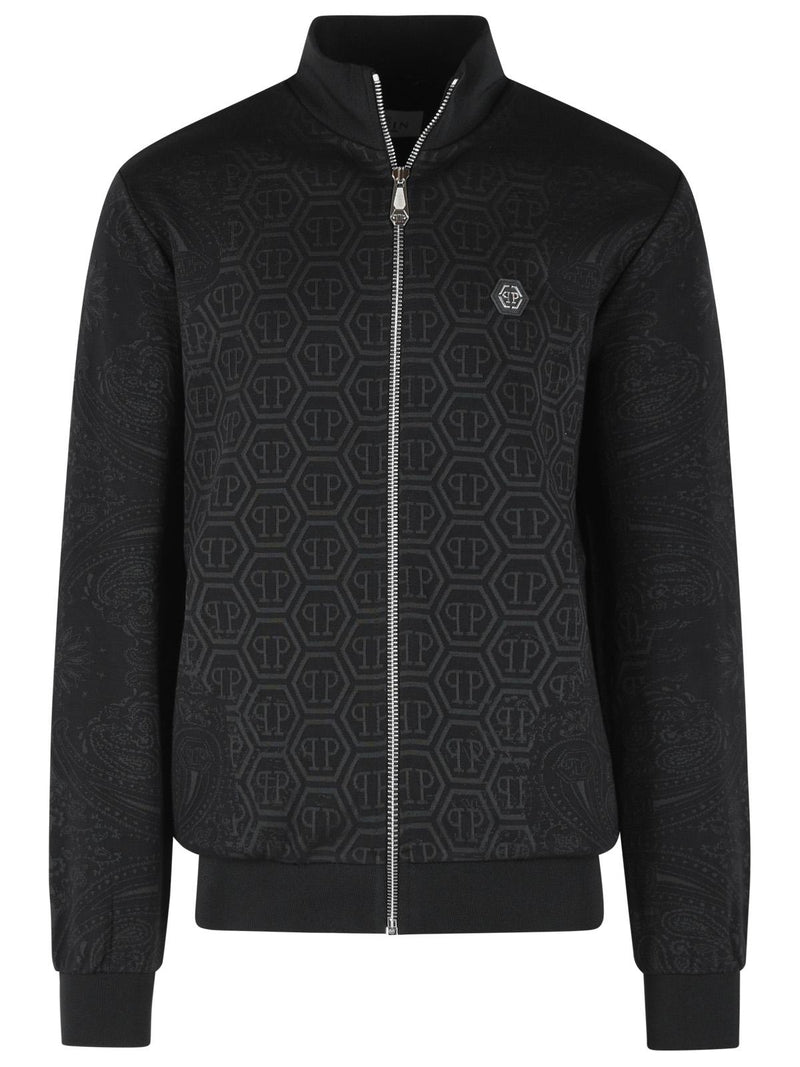 Philipp Plein Sudadera Philipp Plein de mezcla de algodón negra - World Class Fashion